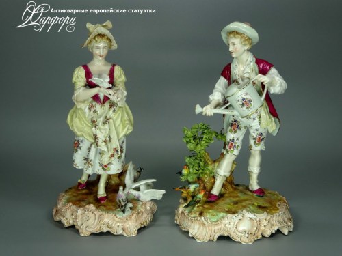 Купить фарфоровые статуэтки Royal Worcester, Садовники, Англия